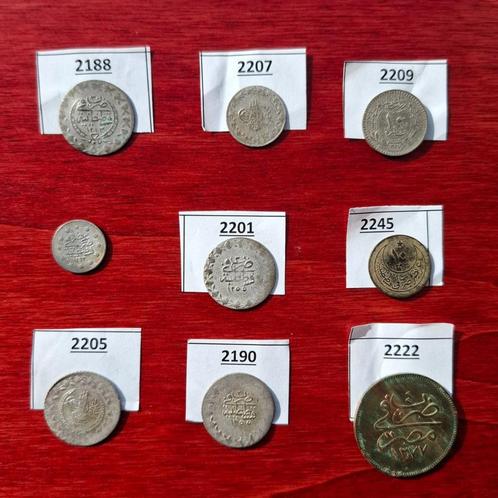 Ottomaanse Rijk (XIV-XX eeuw): zilveren en bronzen munten, Postzegels en Munten, Munten | Europa | Niet-Euromunten, Setje, Overige landen