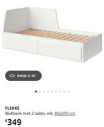 Bed 1-persoons met 2 lades - Ikea Flekke, Huis en Inrichting, Ophalen, Zo goed als nieuw