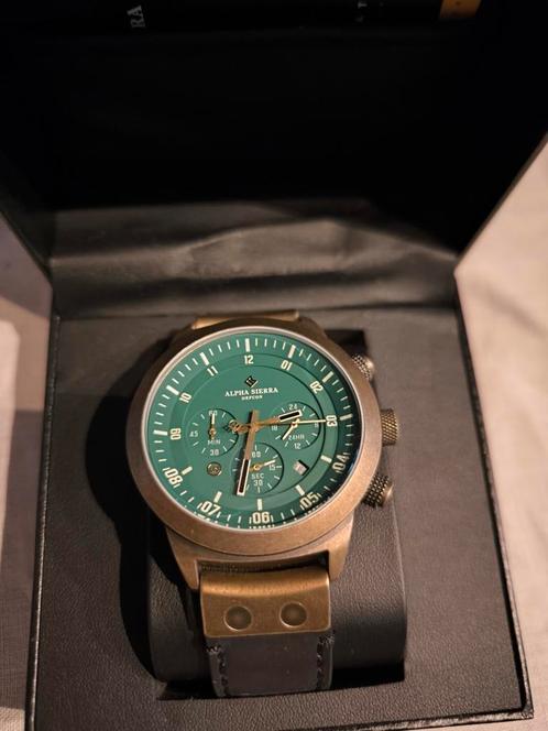 Alpha Sierra Limited Edition groen, Handtassen en Accessoires, Horloges | Heren, Zo goed als nieuw, Polshorloge, Overige merken