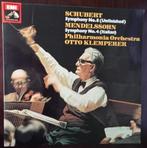 LP Otto Klemperer dirige Schubert et Mendelssohn, 12 pouces, Utilisé, Romantique, Enlèvement ou Envoi