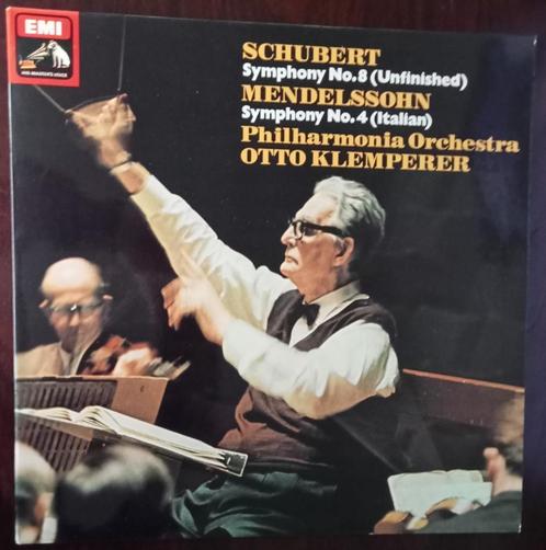 LP Otto Klemperer dirigeert Schubert en Mendelssohn, Cd's en Dvd's, Vinyl | Klassiek, Gebruikt, Romantiek, Orkest of Ballet, 12 inch