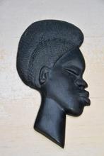 dame à tête d'ébène, Antiquités & Art, Art | Sculptures & Bois, Envoi