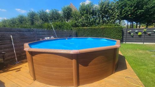 Gré Pacific stalen zwembad - 460 x 120 cm – 17m³, Tuin en Terras, Zwembaden, Gebruikt, Opzetzwembad, 120 cm of meer, 400 cm of meer