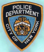 Patch Police Department New York ( D46 ), Ophalen of Verzenden, Overige soorten, Embleem of Badge