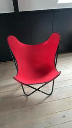 Vlinder stoel  ikea , rode zitting , frame is zwart, Huis en Inrichting, Fauteuils, Ophalen, Zo goed als nieuw