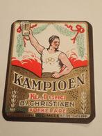 bieretiket Kampioen Koekelare, Ophalen of Verzenden, Zo goed als nieuw, Overige typen, Overige merken