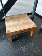 Teaken salontafel 80x80x45,6cm, Zo goed als nieuw, Ophalen