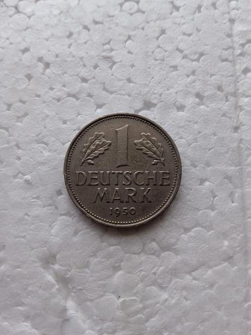 1 Deutsche Mark 1950 D, Timbres & Monnaies, Monnaies | Europe | Monnaies non-euro, Monnaie en vrac, Allemagne, Enlèvement ou Envoi