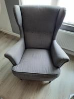Ikea strandmon fauteuil donkergrijs, Ophalen, Zo goed als nieuw, Stof