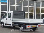 Peugeot Boxer 140PK Open Laadbak Dubbel Cabine Airco Cruise, Auto's, Voorwielaandrijving, Stof, Euro 6, 4 cilinders