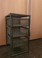 Mobiel metalen ladenkastje, Huis en Inrichting, Kasten | Ladekasten, Ophalen, Minder dan 50 cm, Zo goed als nieuw, 3 of 4 laden