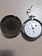 Ancienne montre de gousset à coq en argent 19ème siècle ., Argent, Enlèvement ou Envoi