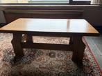 Massief eiken salon tafel, Ophalen, 100 tot 150 cm, Eikenhout, 50 tot 100 cm