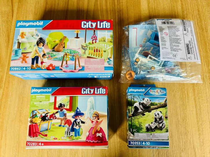 Playmobil City Life 70862 - 70283 -  6444 - 70353, Kinderen en Baby's, Speelgoed | Playmobil, Zo goed als nieuw, Ophalen of Verzenden