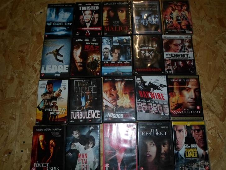 DVD'S Thrillers, Cd's en Dvd's, Dvd's | Thrillers en Misdaad, Zo goed als nieuw, Overige genres, Ophalen