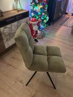 WOOOD Vinny Eetkamerstoel - Velvet - Groen - 80x48x45, Huis en Inrichting, Stoelen, Ophalen, Zo goed als nieuw, Eén, Stof