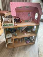 Mooi houten poppenhuis, Ophalen, Zo goed als nieuw, Poppenhuis
