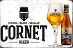 Metalen reclamebord Cornet Oaked - retro vintage mancave, Verzamelen, Biermerken, Ophalen of Verzenden, Zo goed als nieuw, Reclamebord, Plaat of Schild
