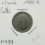 België 1 frank 1952  VL   (852), Ophalen of Verzenden, Losse munt