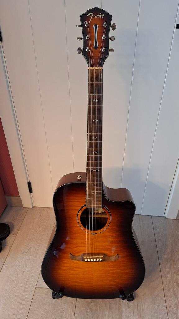 Fender FA-325CE Limited Edition Dreadnought Mocha Burst, Muziek en Instrumenten, Snaarinstrumenten | Gitaren | Akoestisch, Nieuw