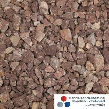 Rouge belge split rood roze kleur belgisch rood siersplit beschikbaar voor biedingen