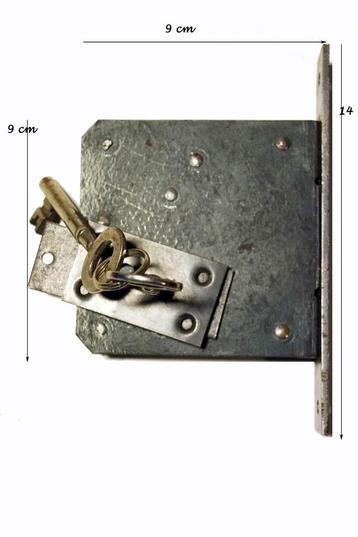 Oud LITTO insteek deurslot, Enlèvement ou Envoi, Neuf, 50 à 100 mm, Autres types