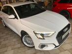 Audi A3 Advanced 1.5TSI 150pk benzine -AUTOMAAT -Airco -Spor, Auto's, Automaat, Stof, 4 cilinders, Wit