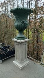 Koppel vazen met sokkel, Tuin en Terras, Ophalen of Verzenden, Gebruikt