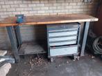 Werkbank + gereedschapskoffer op wielen, Ophalen