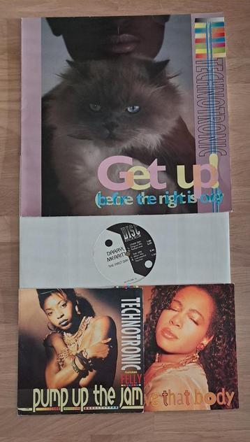 4-delige vinylplatenset met Technotronic, Darryl Merritt beschikbaar voor biedingen