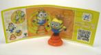 Minions Kinder Surprise FF x 4 + bijsluiter x 4, Verzenden, Nieuw, Film, Beeldje, Replica of Model