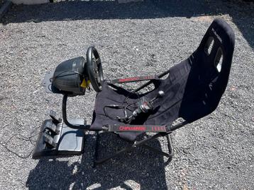 Playseat + Thrustmaster TMX + TH8A + T3PA, Enlèvement, Utilisé