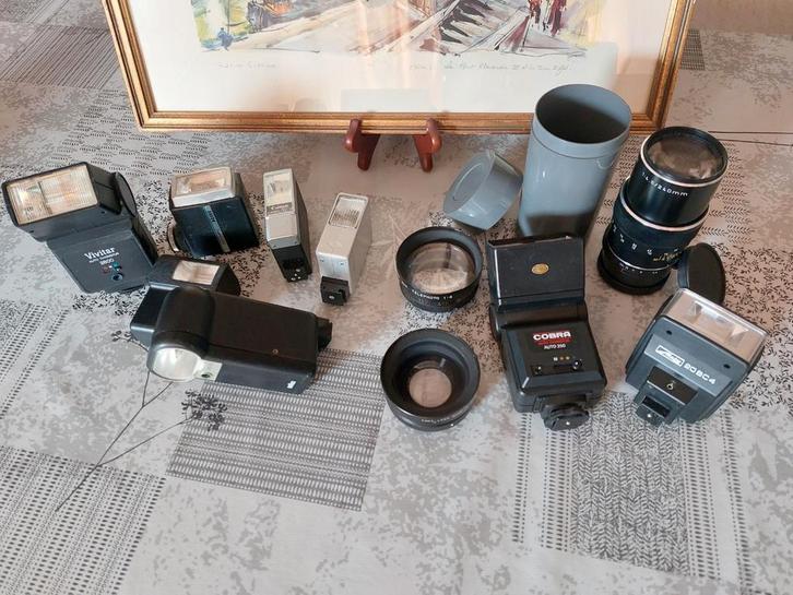 Fotografische apparatuur (partij), Audio, Tv en Foto, Fotocamera's Analoog, Gebruikt, Canon, Ophalen of Verzenden