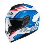 HJC C70 Koro Mat Blanc - Bleu - Rouge taile L, Motos, HJC, Casque intégral