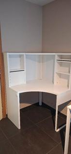 Ikea Micke hoekbureau in het wit, Enlèvement, Comme neuf, Bureau