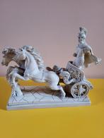 Cavalier romain vintage dans un char avec des chevaux,, Enlèvement ou Envoi
