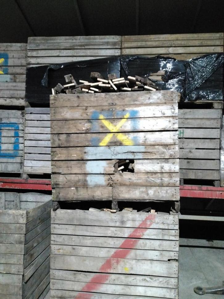 Droog Brandhout eik en beuk, Tuin en Terras, Brandhout, Ophalen