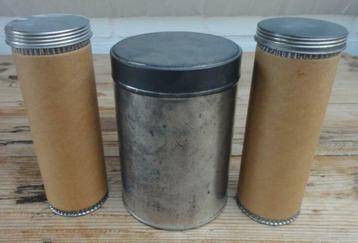 SALE Verweerd blik &  2 kartonnen kokertjes +  blikken dop beschikbaar voor biedingen