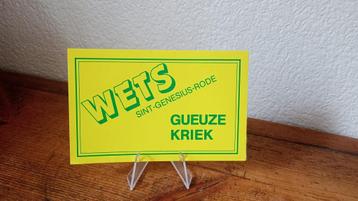 Brasserie bière étiquette auto-collante Gueuze Wets