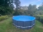 Intex Ultra XTR Frame zwembad rond (488x122) met zandfilter, Tuin en Terras, Gebruikt, Rond, 300 cm of meer, Opzetzwembad