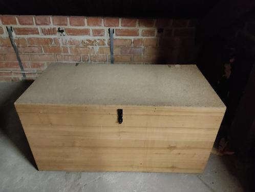 houten koffer, Huis en Inrichting, Woonaccessoires | Kisten, Gebruikt, Overige houtsoorten, Ophalen