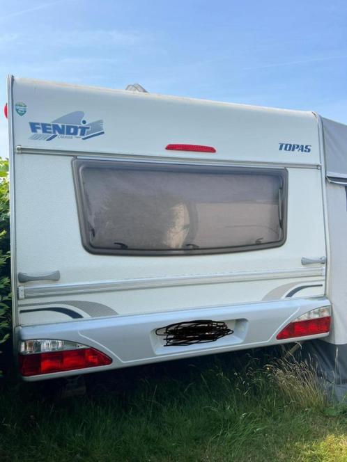 Caravan Fendt toppas 560 + aanhangwagen + voortent, Caravans en Kamperen, Caravans, Particulier, tot en met 4, Rondzit, Fendt