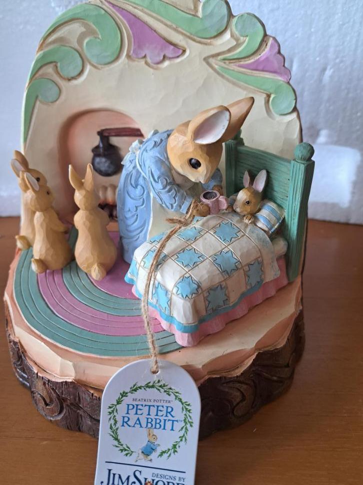 Peter Rabbit - Jim Shore - Carved by heart - Figurine Enesco, Verzamelen, Beelden en Beeldjes, Nieuw, Overige typen, Ophalen of Verzenden