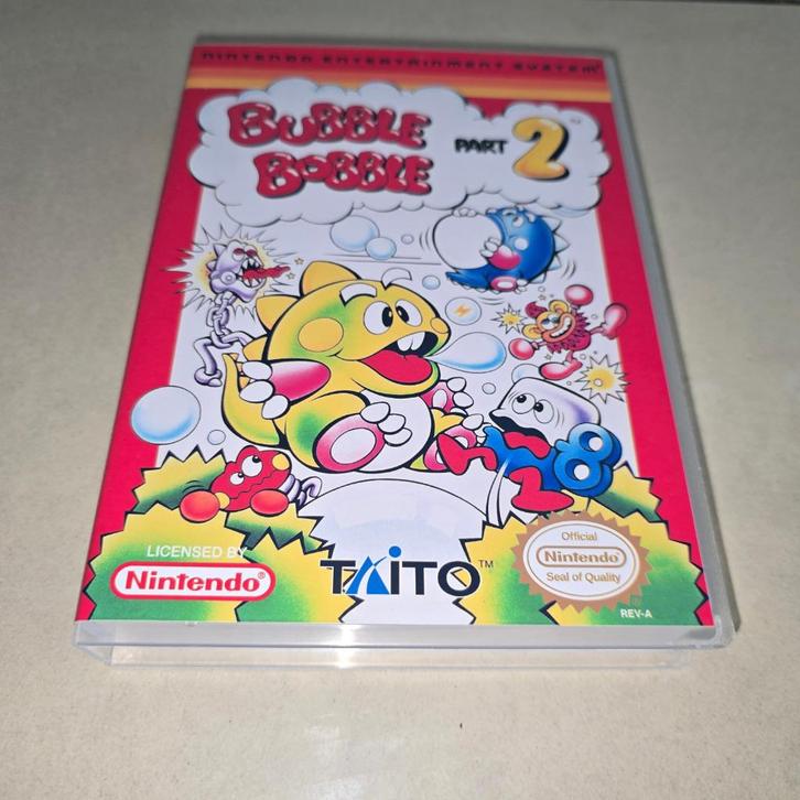 Bubble Bobble 2 NES Game Case, Consoles de jeu & Jeux vidéo, Jeux | Nintendo NES, Comme neuf, Envoi