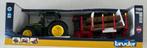 Bruder tractor + aanhangwagen John Deere 7R 350, Ophalen of Verzenden, Nieuw