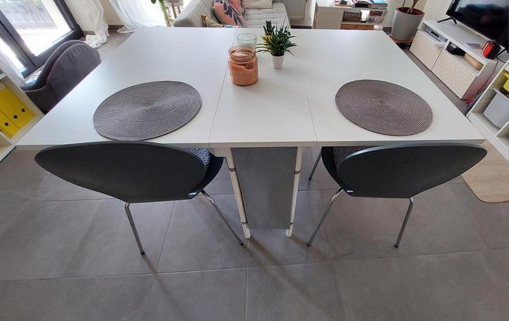 Ikea Kallhäll klaptafel met opberg, Huis en Inrichting, Tafels | Eettafels, Zo goed als nieuw, 100 tot 150 cm, 50 tot 100 cm, Vier personen