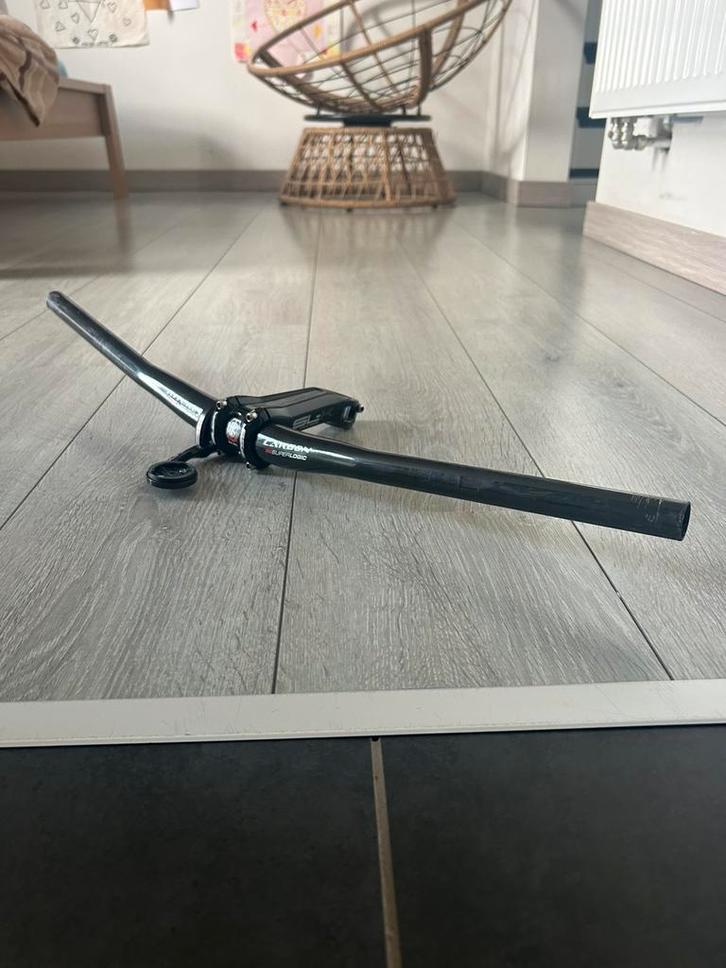 Ritchey superlogic mtb stuur carbon + stuurpen/garmin mount, Fietsen en Brommers, Fietsonderdelen, Zo goed als nieuw, Mountainbike