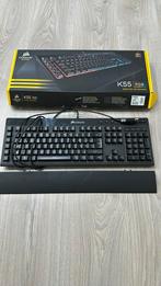 Corsair K55 RGB, Ophalen of Verzenden, Zo goed als nieuw, Bedraad, Corsair