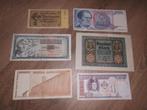 lot 6 anciens billets de banque differents pays, Timbres & Monnaies, Enlèvement ou Envoi