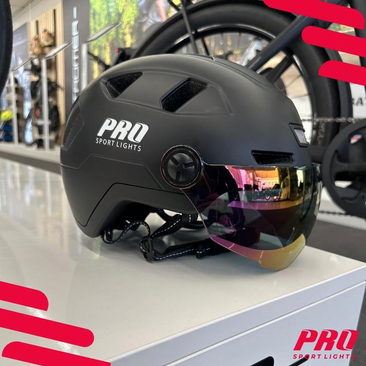 Fietshelm met Visier & Oorwarmers Speed Pedelec - NTA8776, Fietsen en Brommers, Fietsaccessoires | Fietshelmen, Nieuw, Ophalen of Verzenden